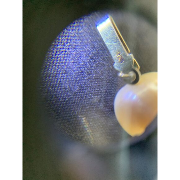 Pearl Necklace 18" 925 Ball Clasp Knotted 8.8mm Pearls - Picture 5 of 7